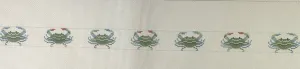 * Susan Roberts Needlepoint 3524 Blue Crabs Belt- 18m