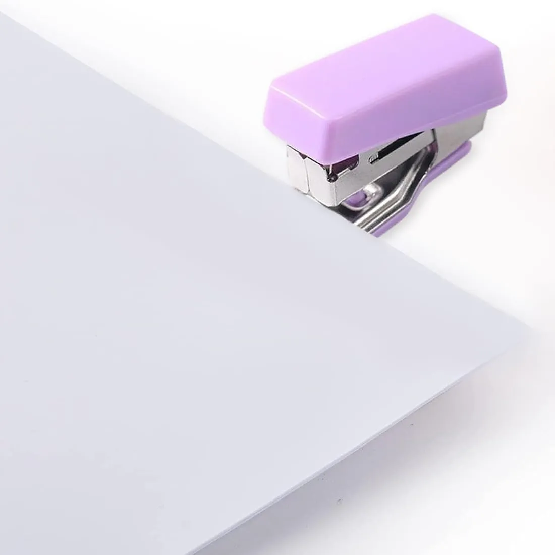 1 piece mini stapler, mini stapler, mini stapler, office stapler, stapler, small staples, with 400 staples, for school, home or office (purple)