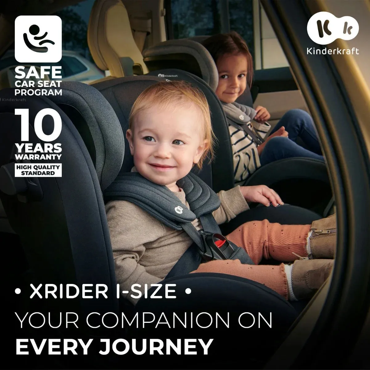 [2-Year Warranty] KinderKraft Car Seat  Xrider - 2 Color