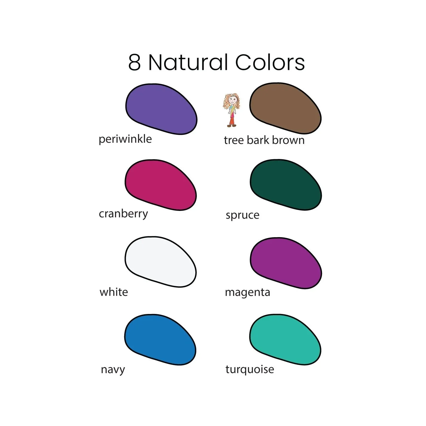 24 colors crayon rocks in a bag