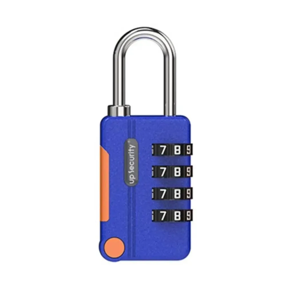 4-digit U Shape Code Lock, rustproof zinc alloy, ideal for luggage, toolboxes, and cabinets. Available in various colors.