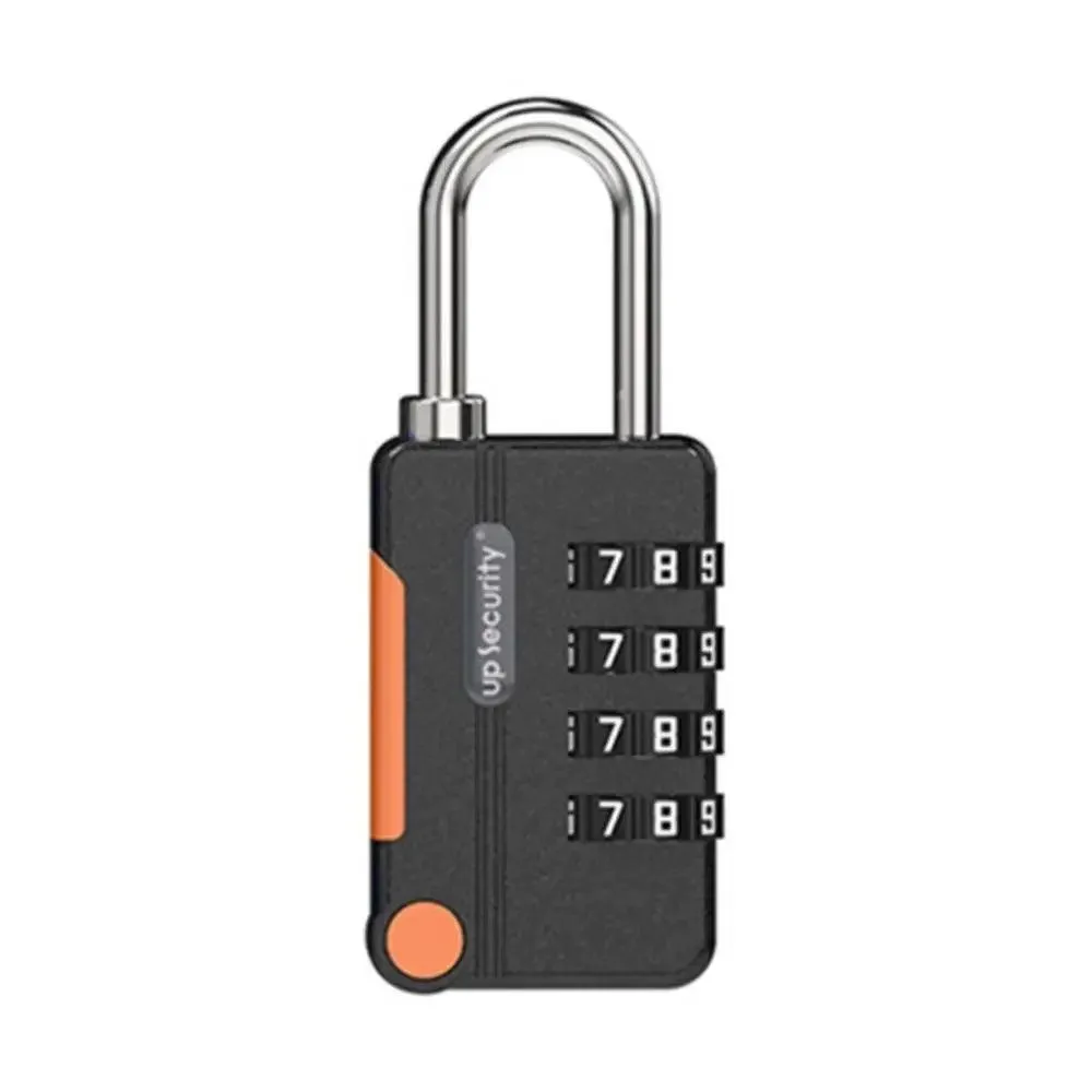 4-digit U Shape Code Lock, rustproof zinc alloy, ideal for luggage, toolboxes, and cabinets. Available in various colors.