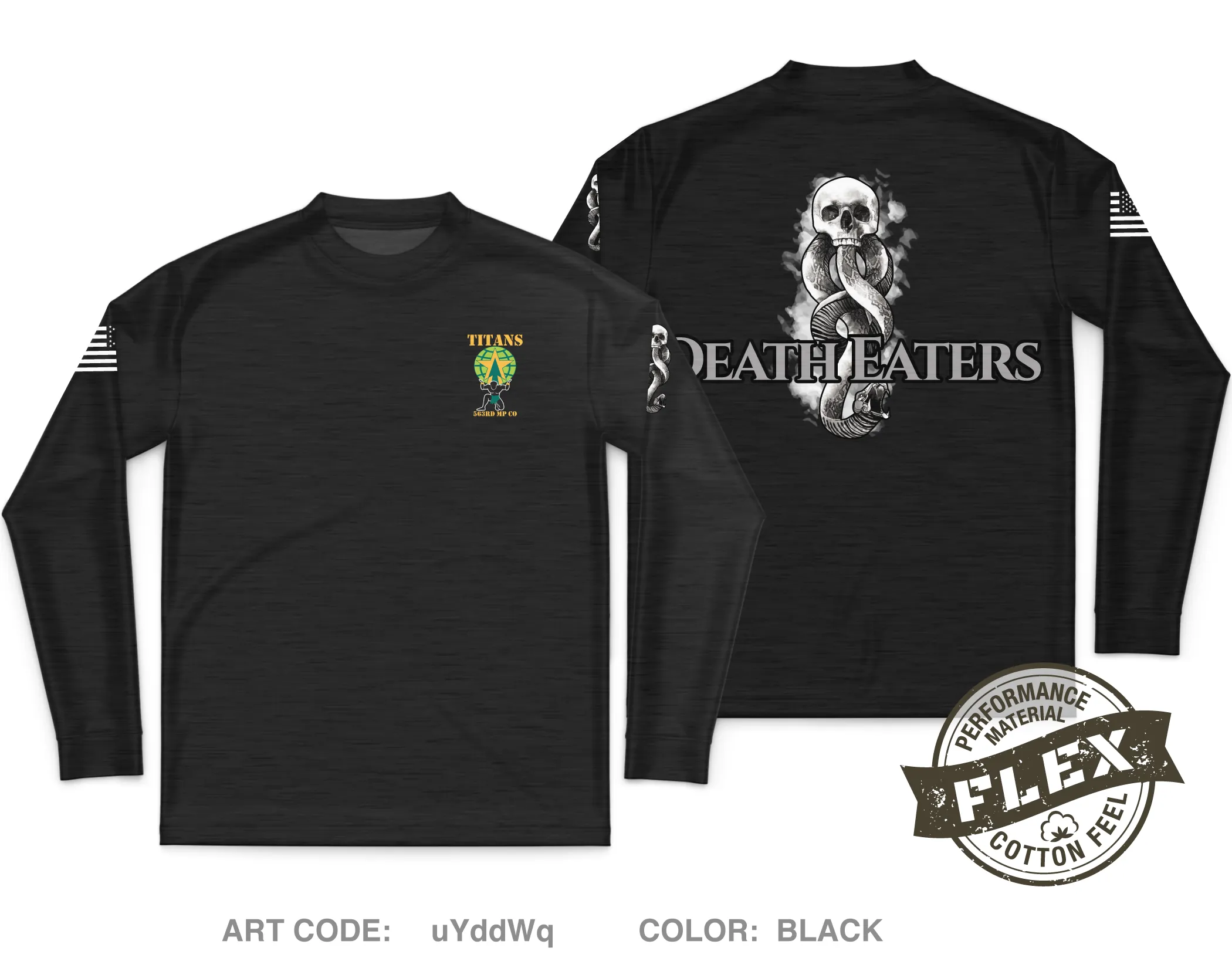 563d mp co 1st PLT Core Men's LS Flex Performance Tee - uYddWq