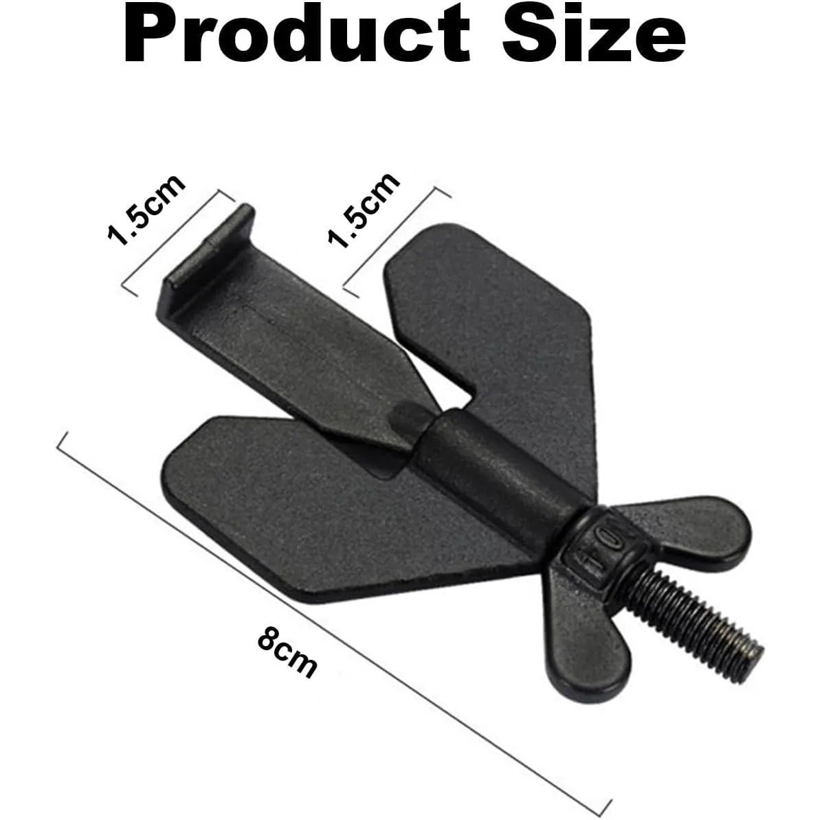 Ace Guard Door Lock,New Stainless Steel Aceguard Door Lock with Door Stop, Safety Locks from Inside Bedroom,Travel Hotel Door Lock,Portable Door Lock for Travel, Apartments, Hotels, Dorms(2Pcs,Black)