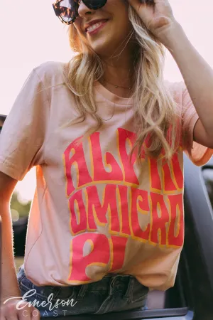 Alpha Omicron Pi Retro Summer Tee