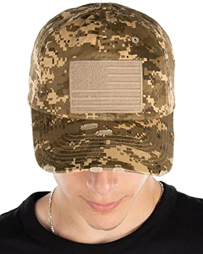 American Flag Distressed Baseball Cap by Funky Junque