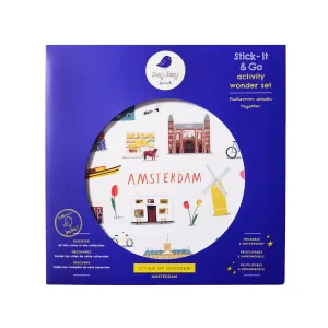 Amsterdam Waterproof Stickers Activity Set Reusable Map Guide