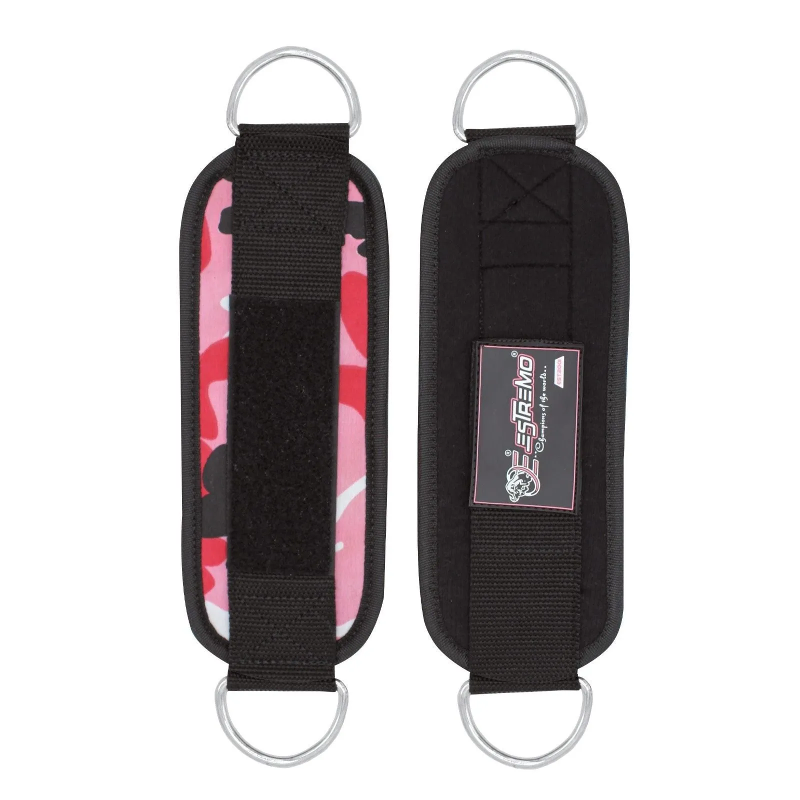 Ankle Straps for Cable Machine - Pink Camouflage
