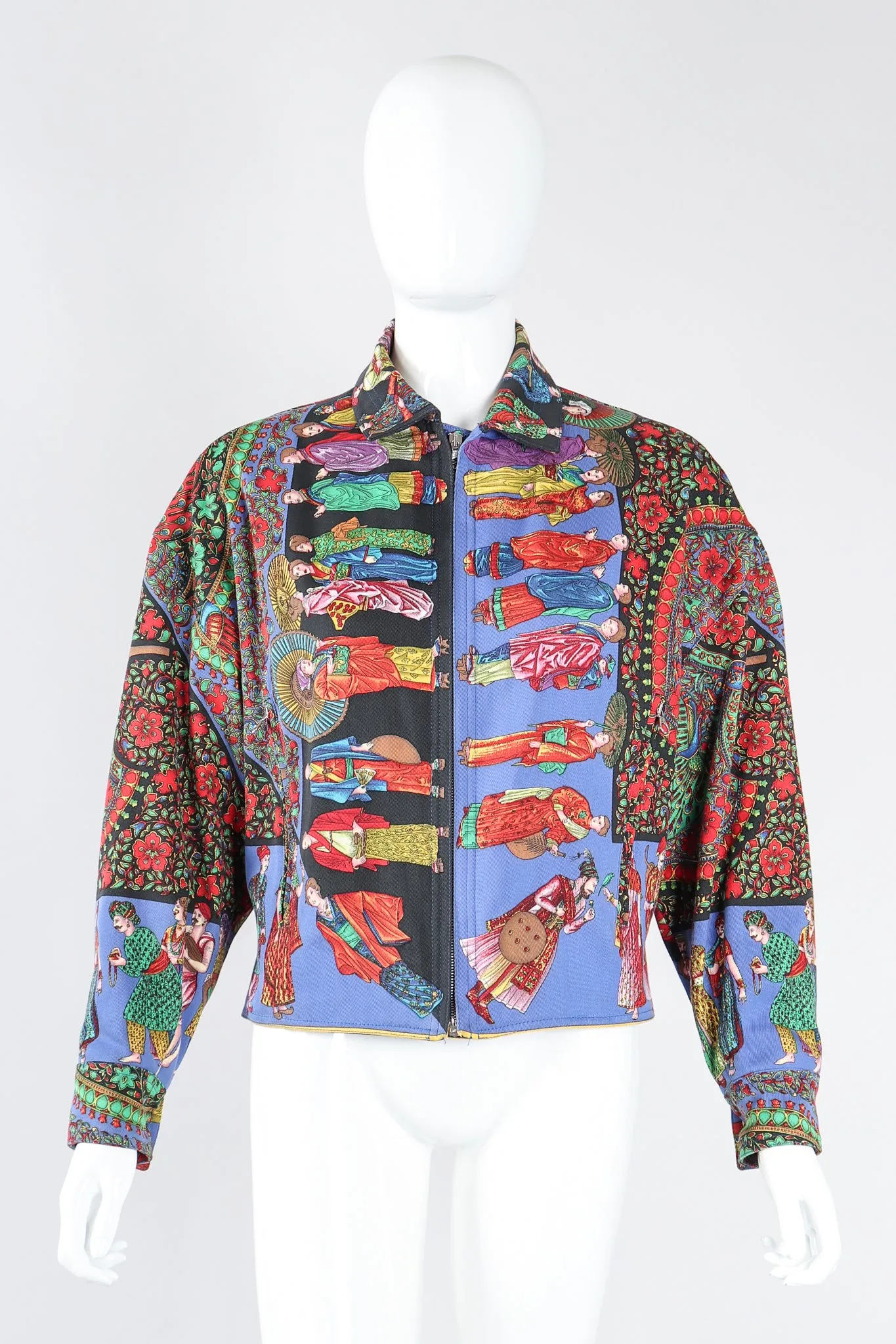 Asiana Print Harrington Jacket