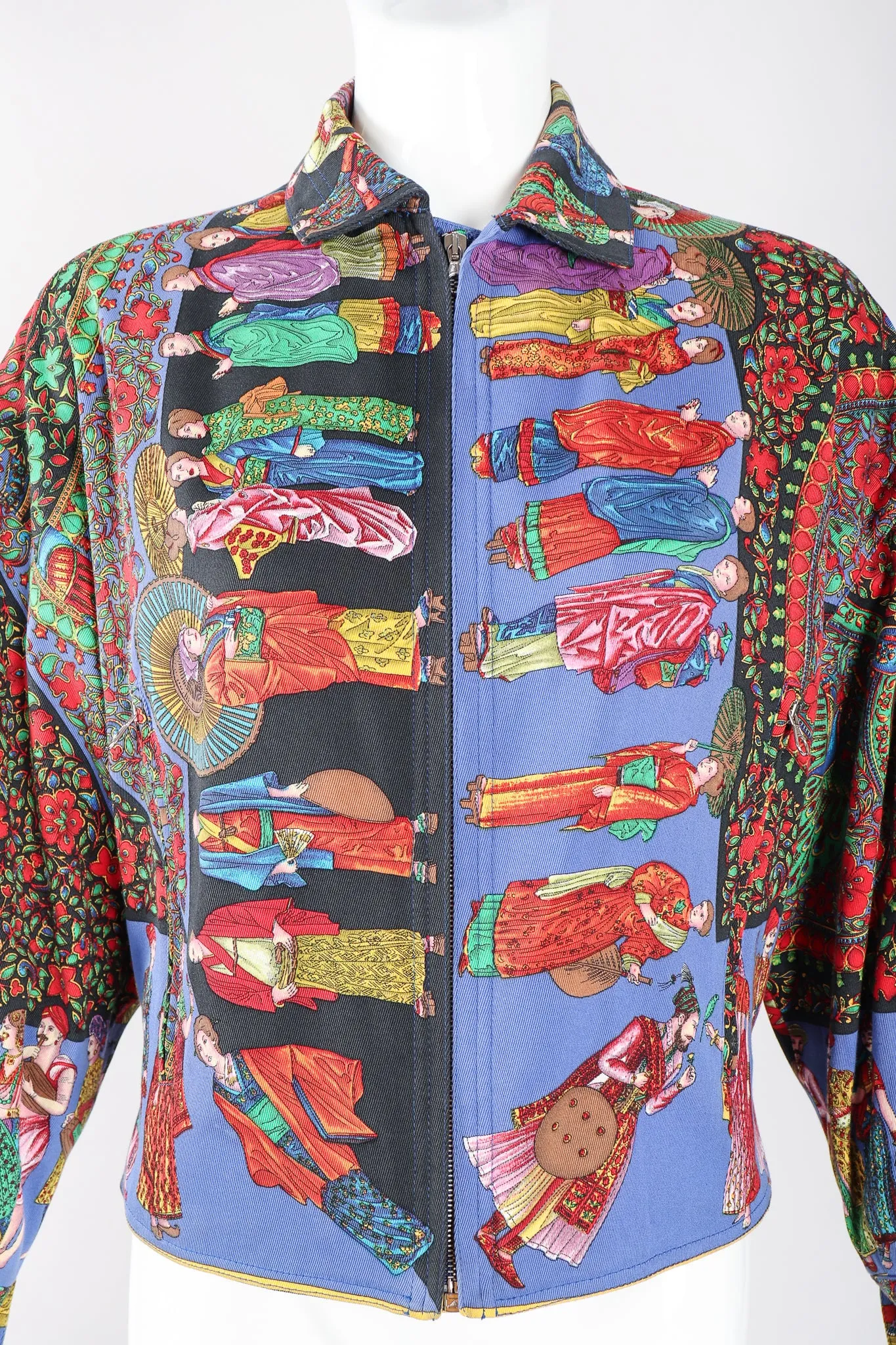 Asiana Print Harrington Jacket