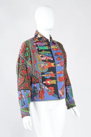 Asiana Print Harrington Jacket