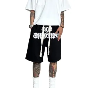 Athletic Versatile Gothic Letter Shorts