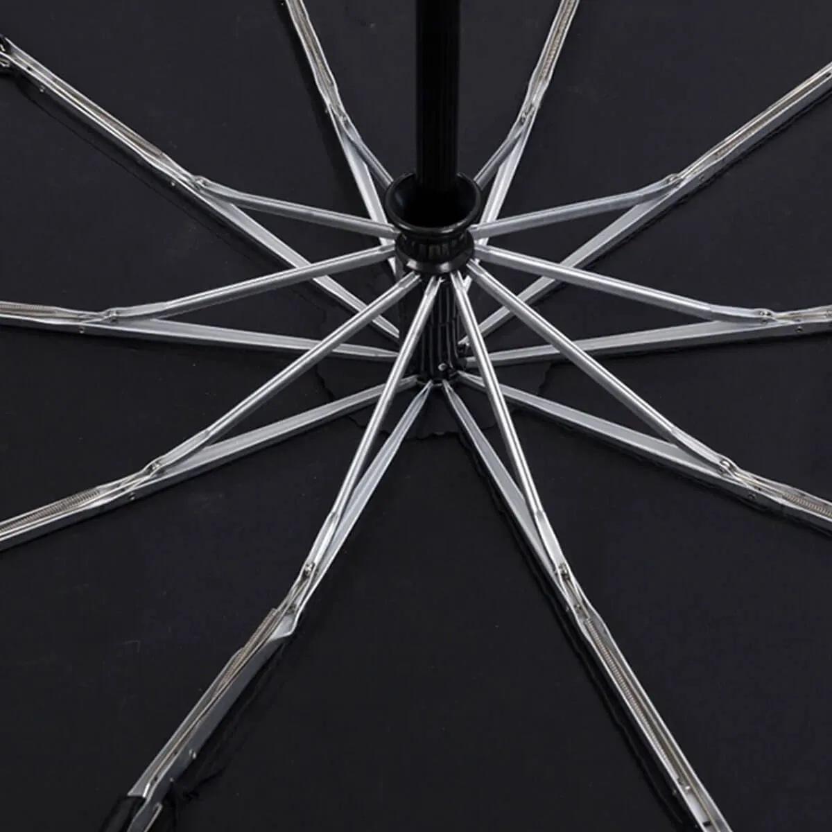 Automatic Folding Umbrella - Elegant Wooden Handle