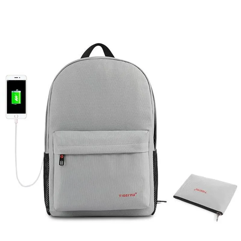 Backpack USB Charging & Anti-Theft <br> Polyester