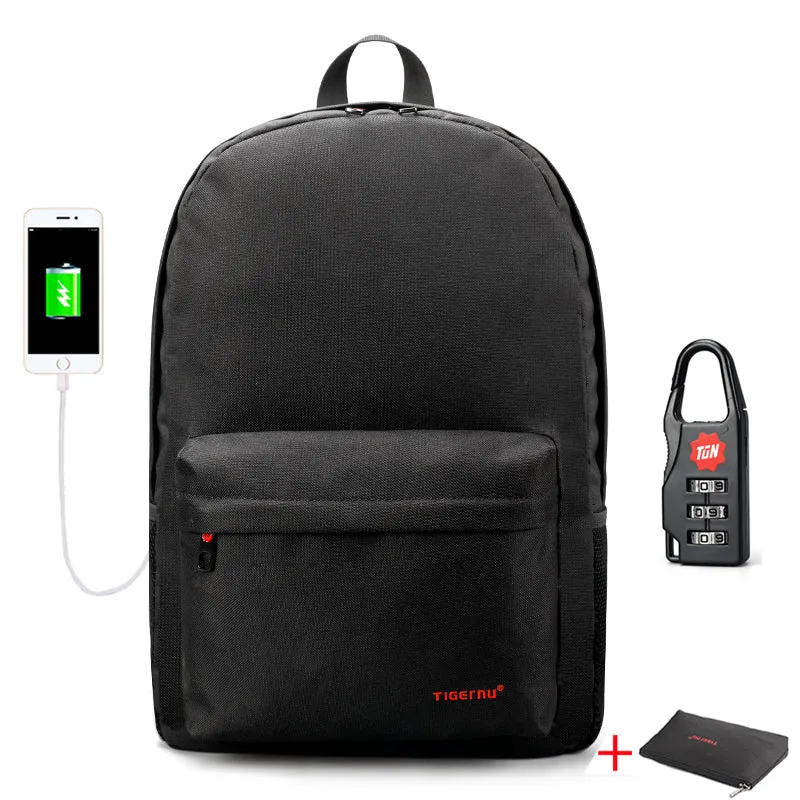 Backpack USB Charging & Anti-Theft <br> Polyester
