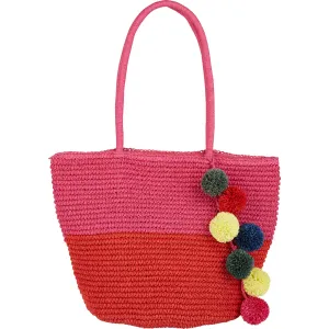 Billabong Women's Heart N' Soul Straw Tote Bag | Guava