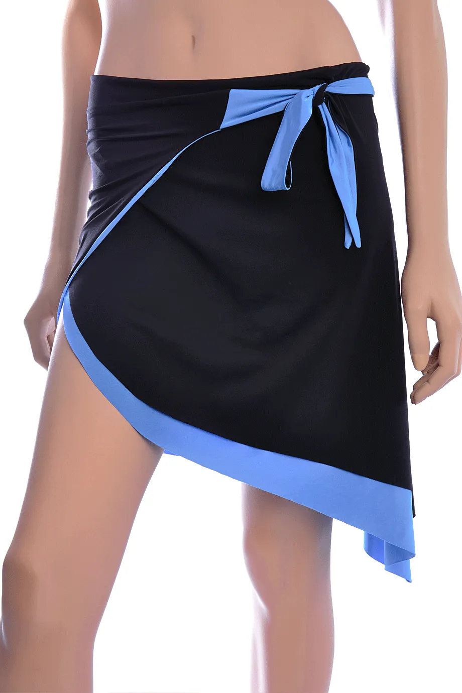 Black and Blue Double Sided Beach Skirt