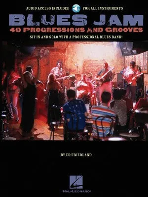BLUES JAM SESSION 40 PROGRESSIONS AND GROOVES BK/OLA