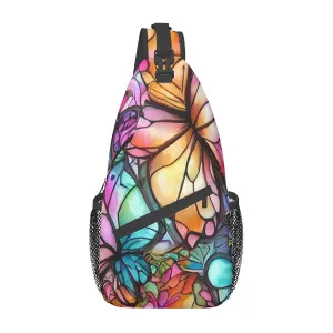Butterfly Chest Bag decorated with Large Colorful Bag - Custom Sewn