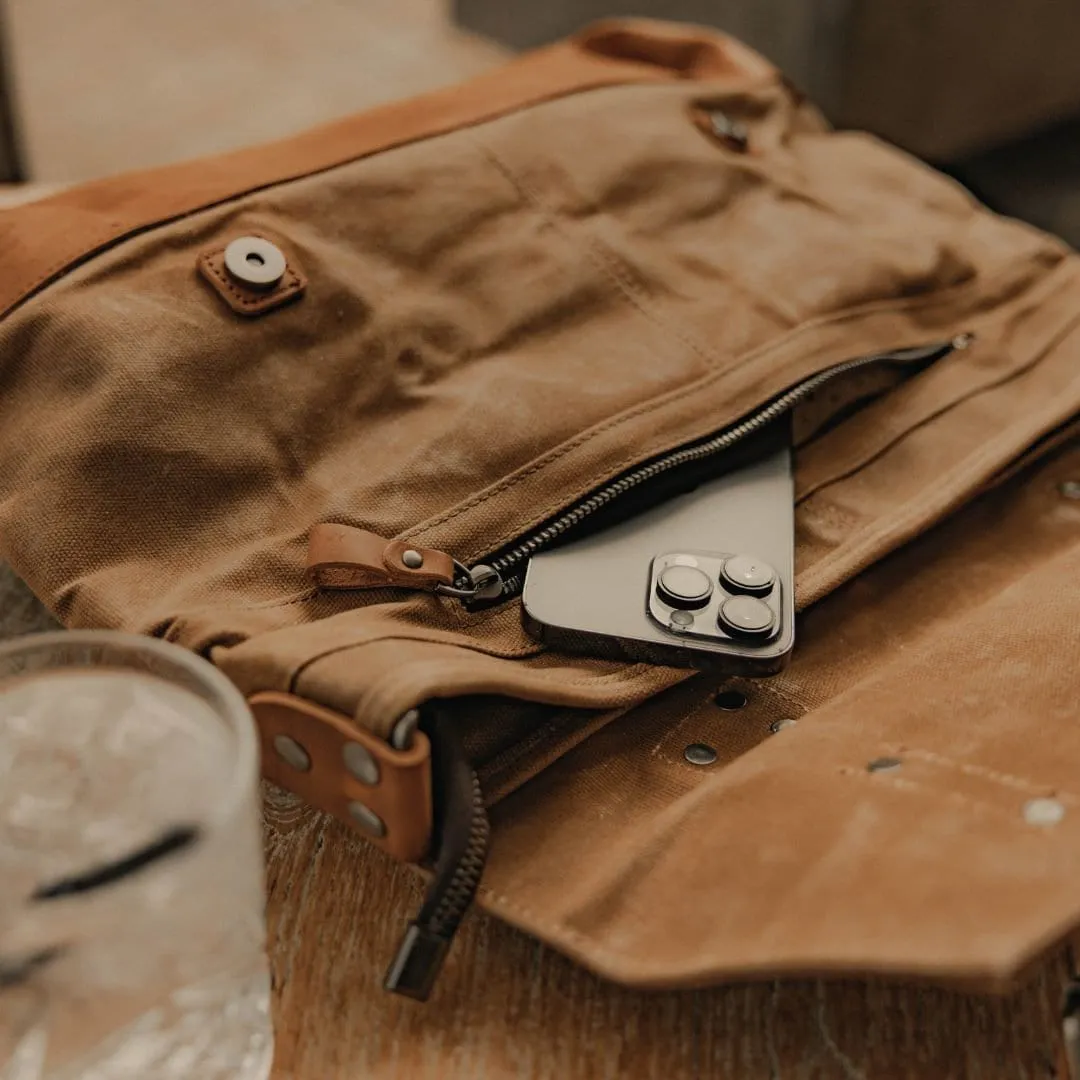 Canvas Messenger Bag, Tan Laptop Bag, Leather Briefcase, Womens Wax Canvas Messenger Bag, Travel Satchels