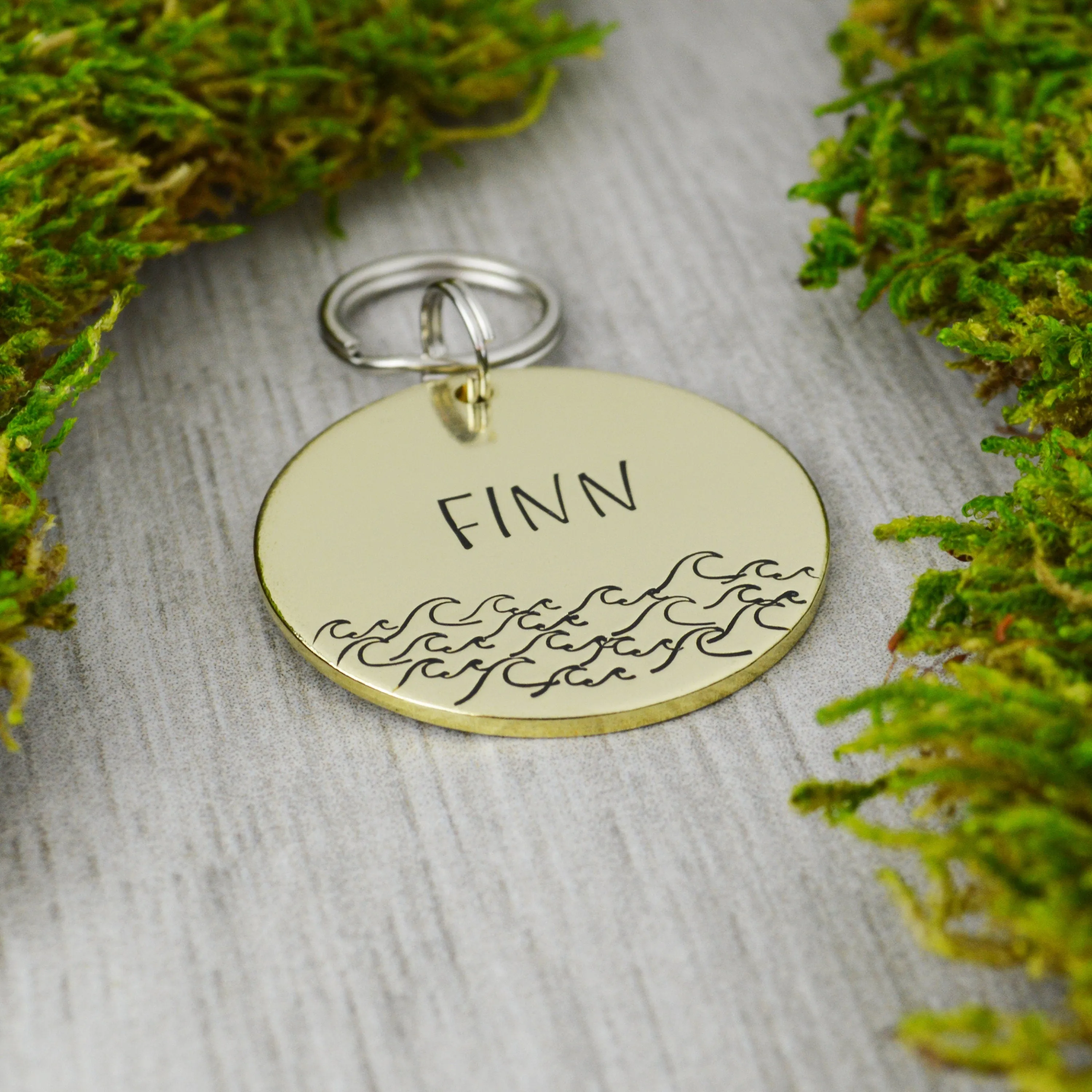 Catch a Wave Pet ID Tag
