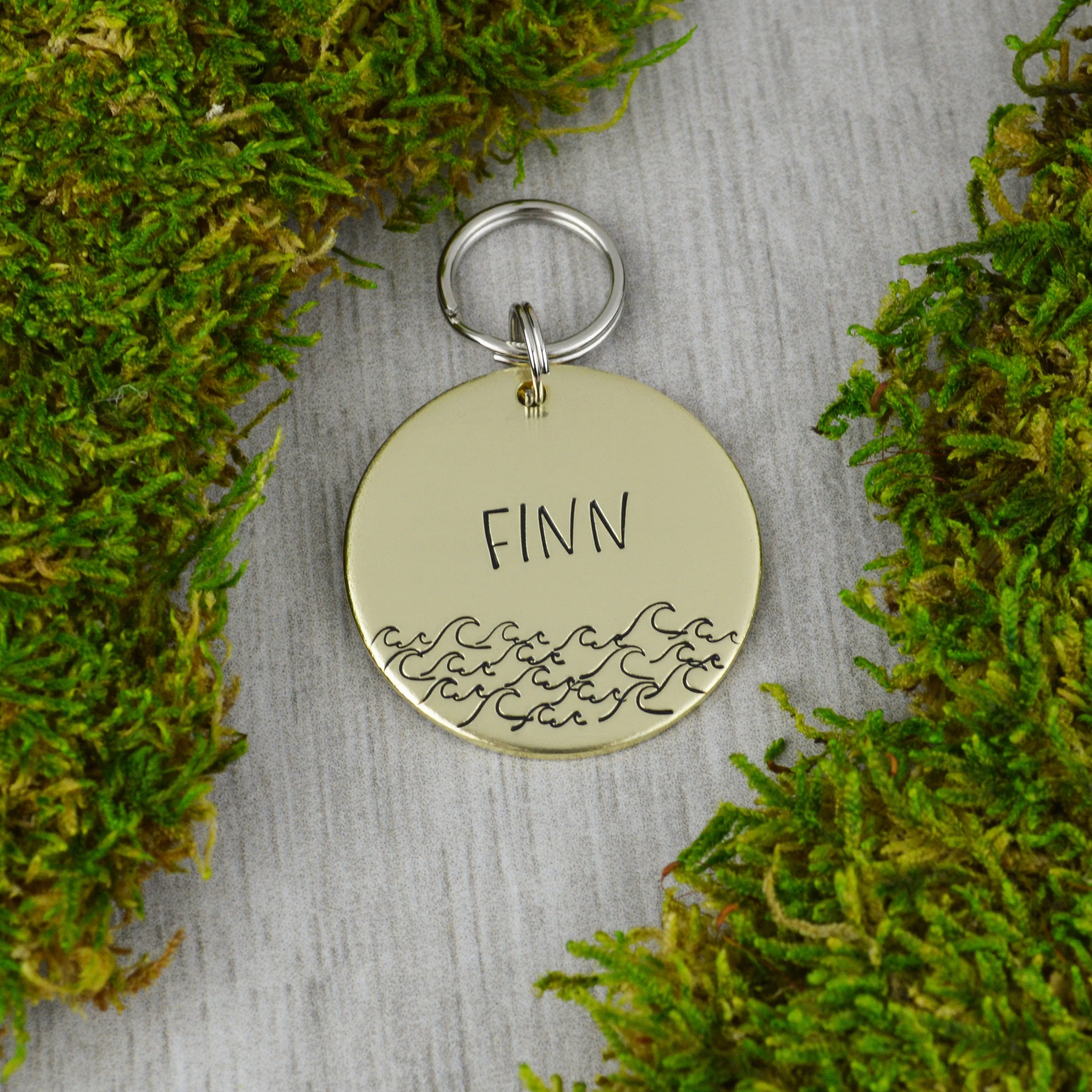 Catch a Wave Pet ID Tag