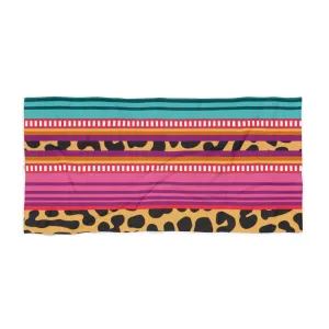 Cheetah Serape Beach Towel