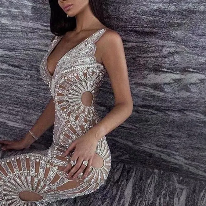 Chic Silver Sequins