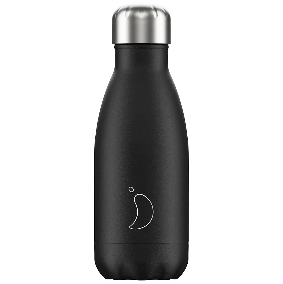 Chillys 260ml Bottle All Black