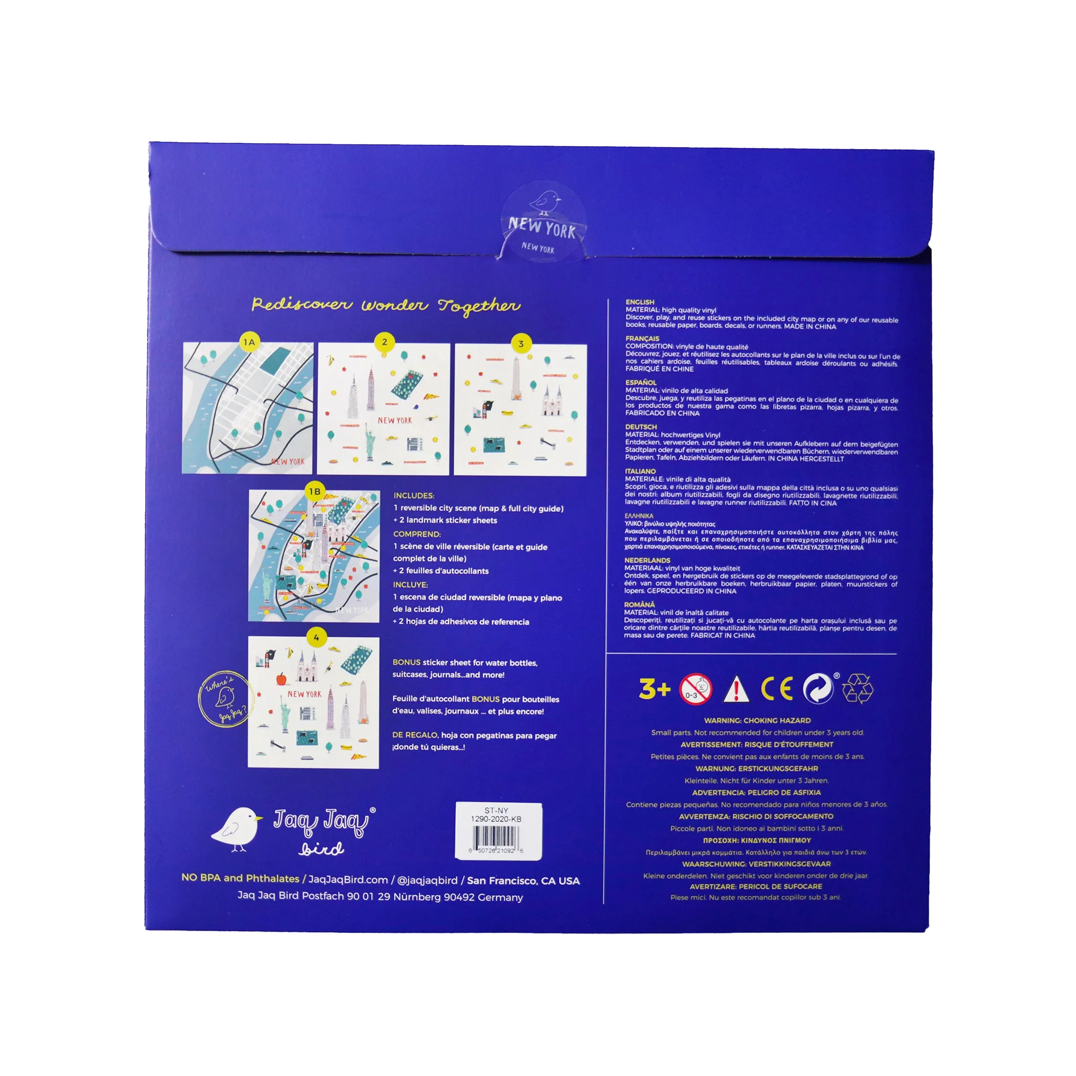 Cities of Wonder Stick It & Go Activity Set New York