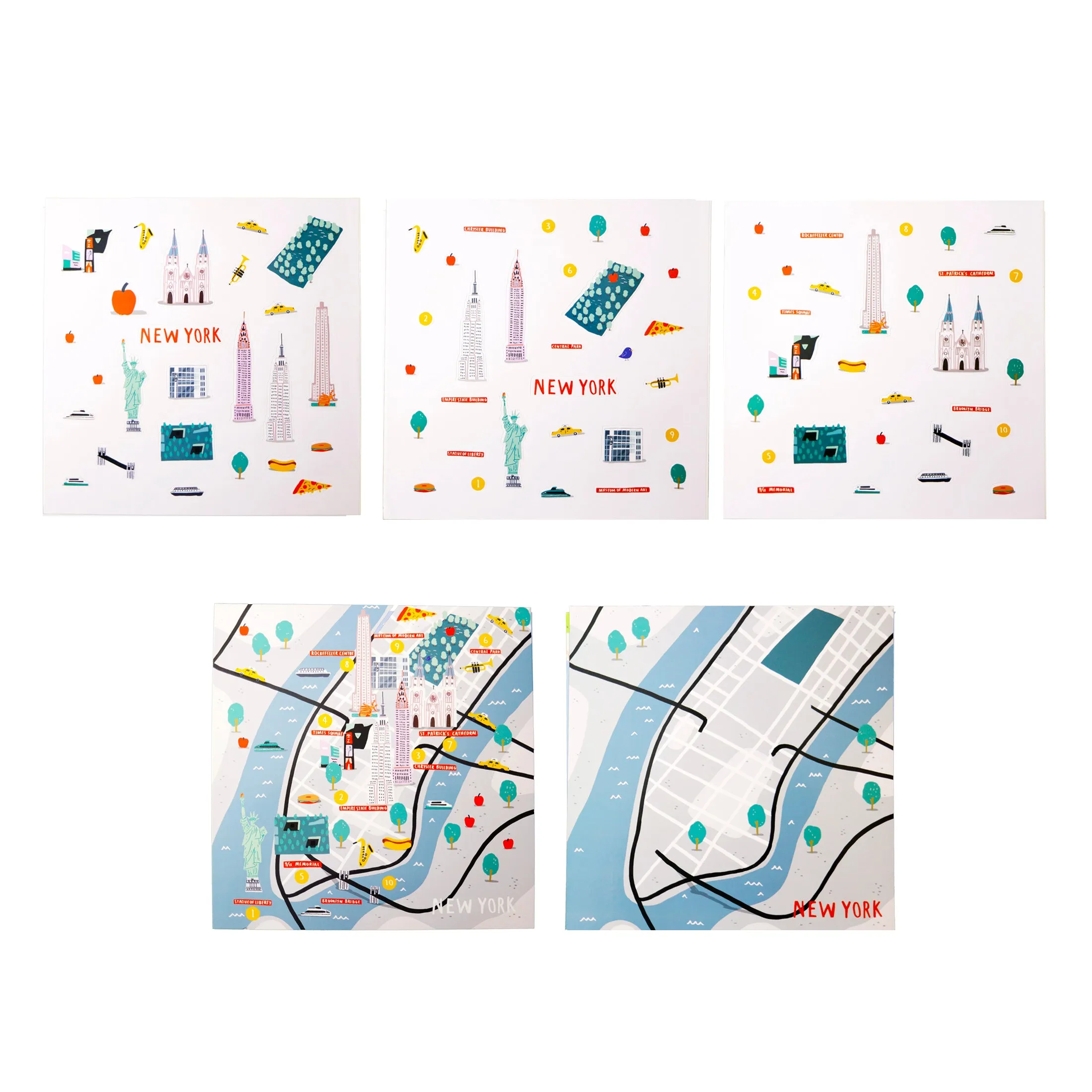 Cities of Wonder Stick It & Go Activity Set New York