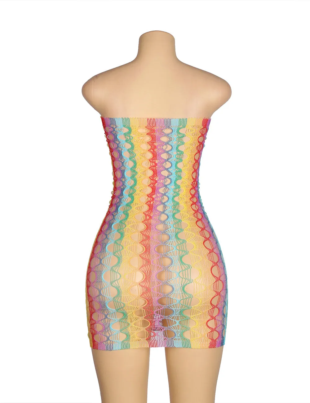 Colorful Off Shoulder Fishnet Bodystocking Egypt