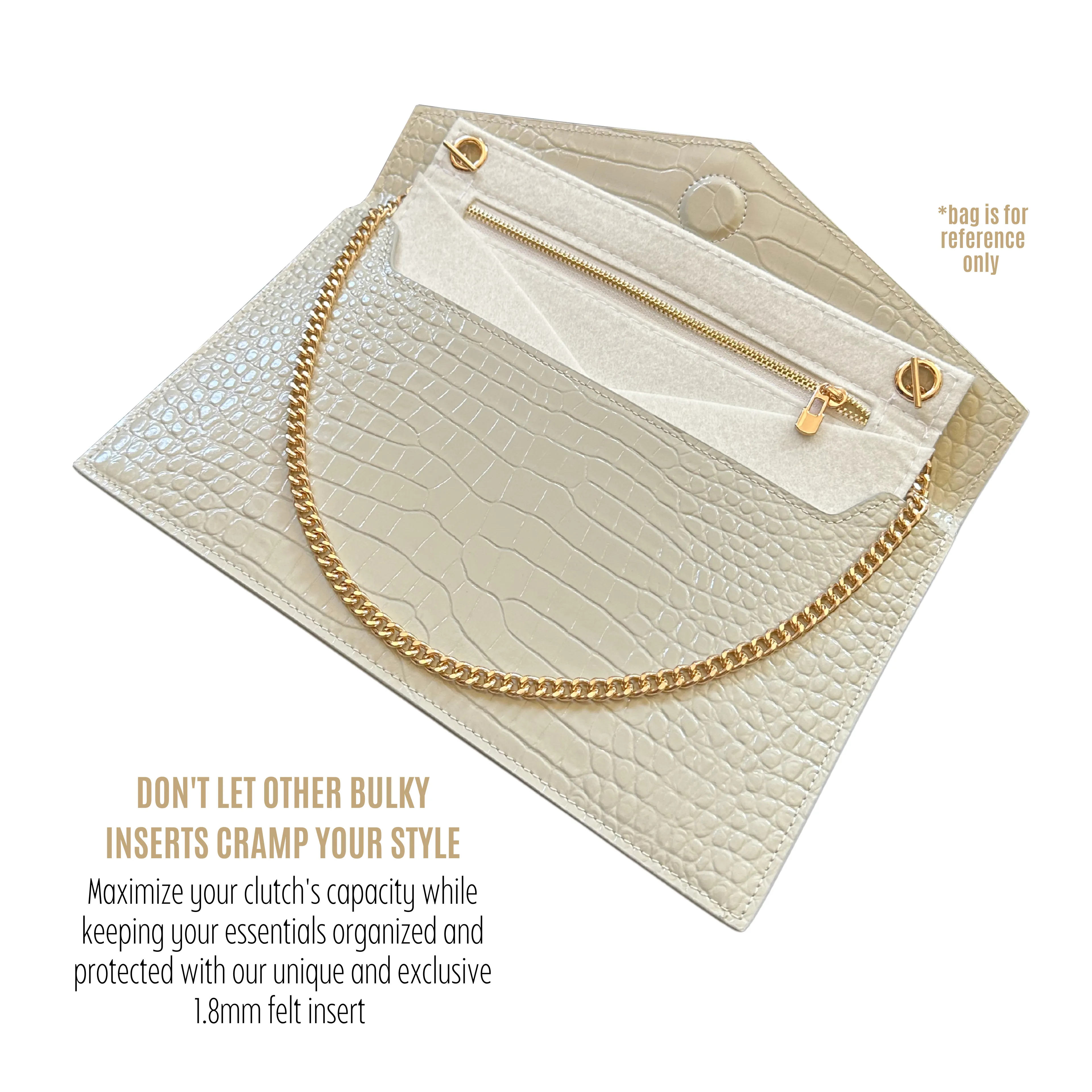 Conversion Kit for Conversion Kit for Uptown Clutch YSL | Accessory for YSL Swing | Yves Saint Laurent Strap | Designer Purse Insert | YSL Handbag Strap | Bag Insert Organizer | YSL Swing Strap | Luxury Bag Accessory | Bag Protector”