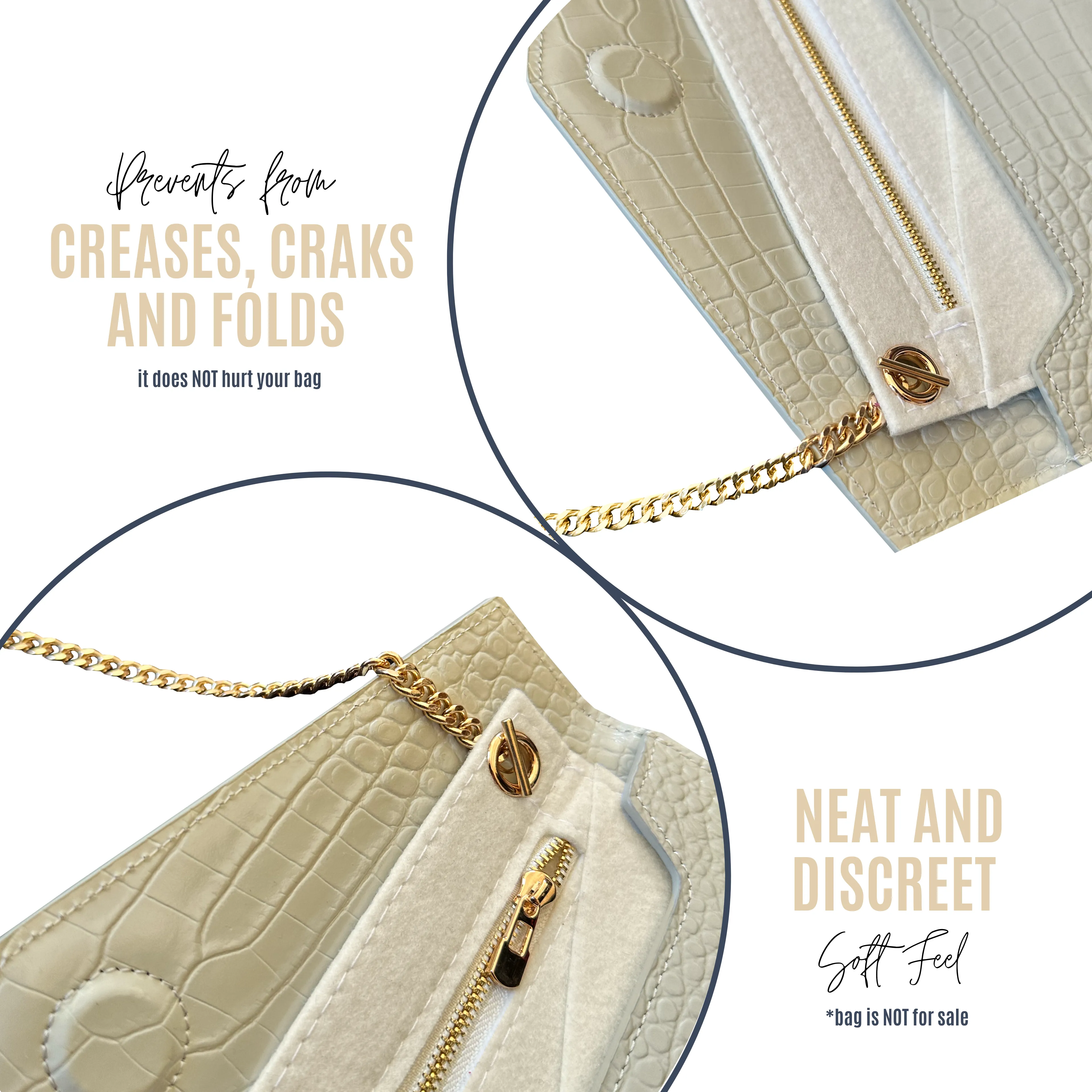 Conversion Kit for Conversion Kit for Uptown Clutch YSL | Accessory for YSL Swing | Yves Saint Laurent Strap | Designer Purse Insert | YSL Handbag Strap | Bag Insert Organizer | YSL Swing Strap | Luxury Bag Accessory | Bag Protector”
