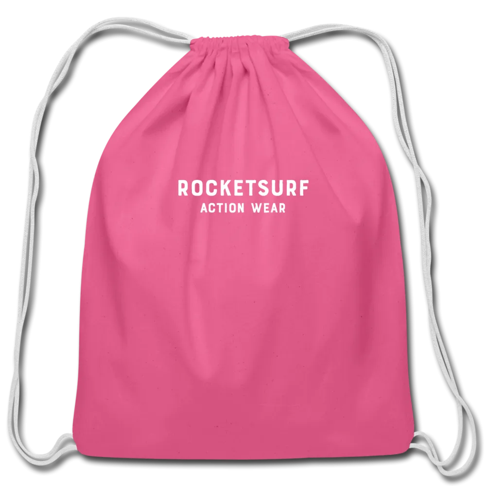 Cotton Drawstring Bag - RocketSurf Logo