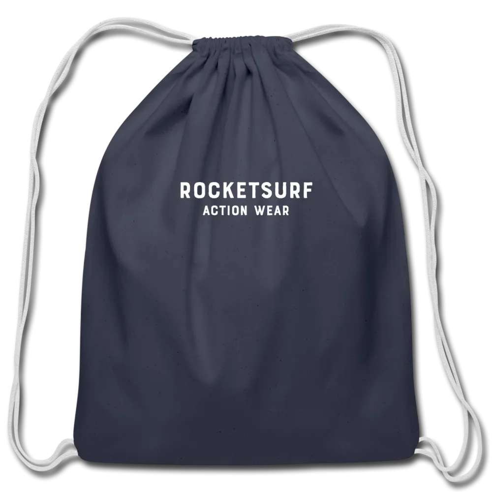 Cotton Drawstring Bag - RocketSurf Logo