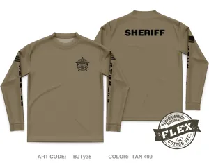Crenshaw County Sheriffs Office Core Men's LS Flex Performance Tee - BJTy35