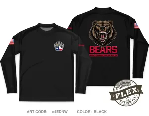 CUSTOM Bravo Company 188th MED BN Core Men's LS Flex Performance Tee - c4EDNW