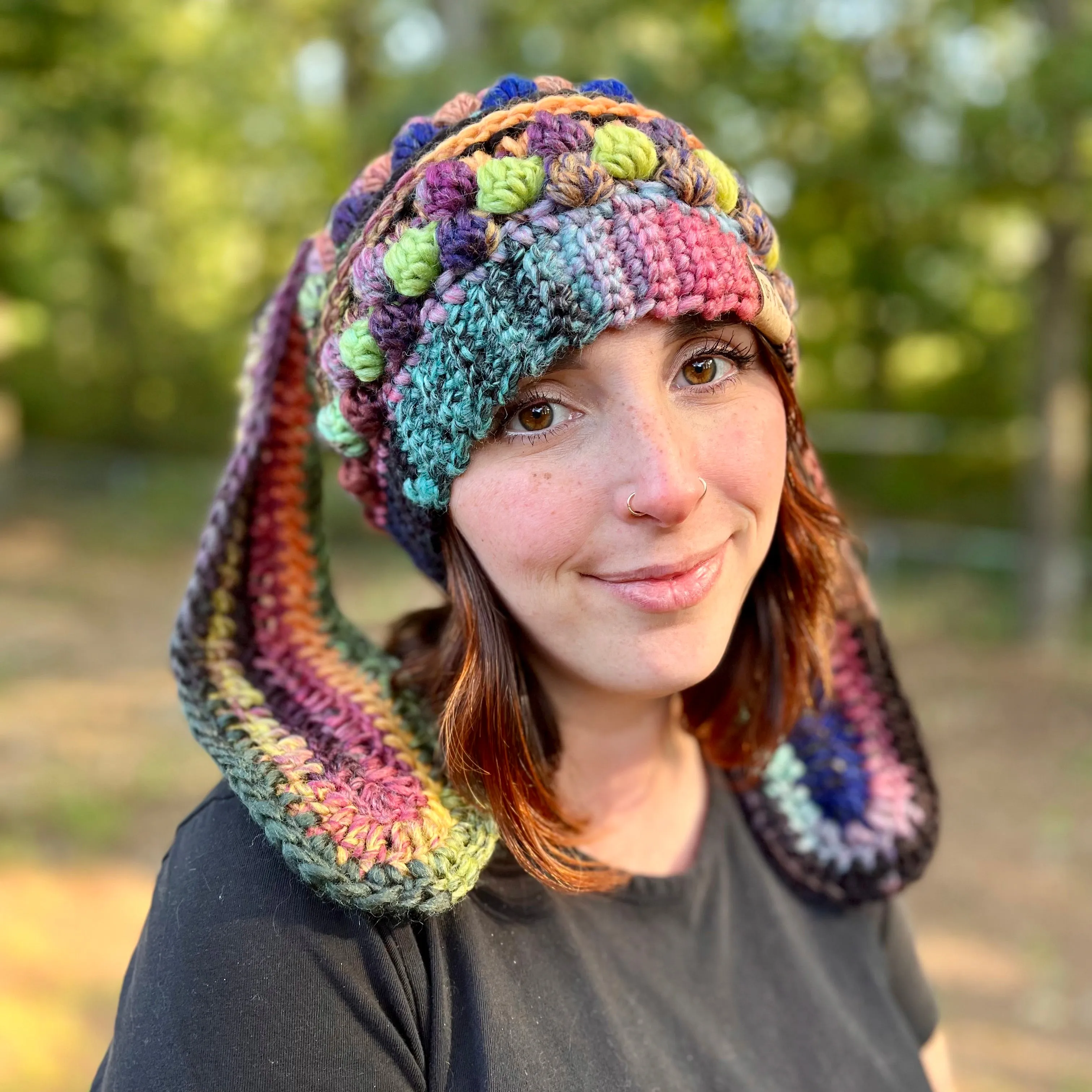 Custom Earthy Wobble Bobble Beanie