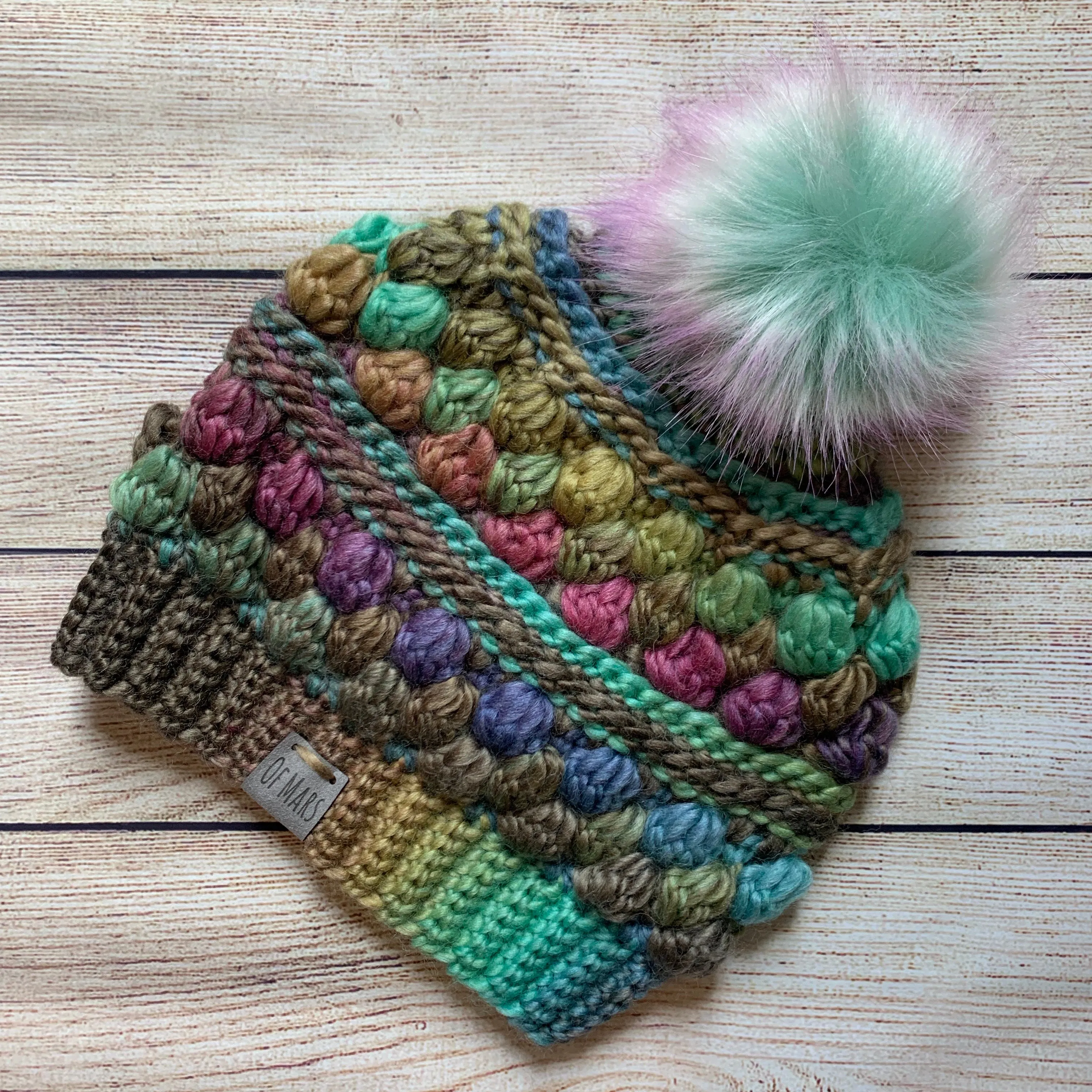 Custom Earthy Wobble Bobble Beanie