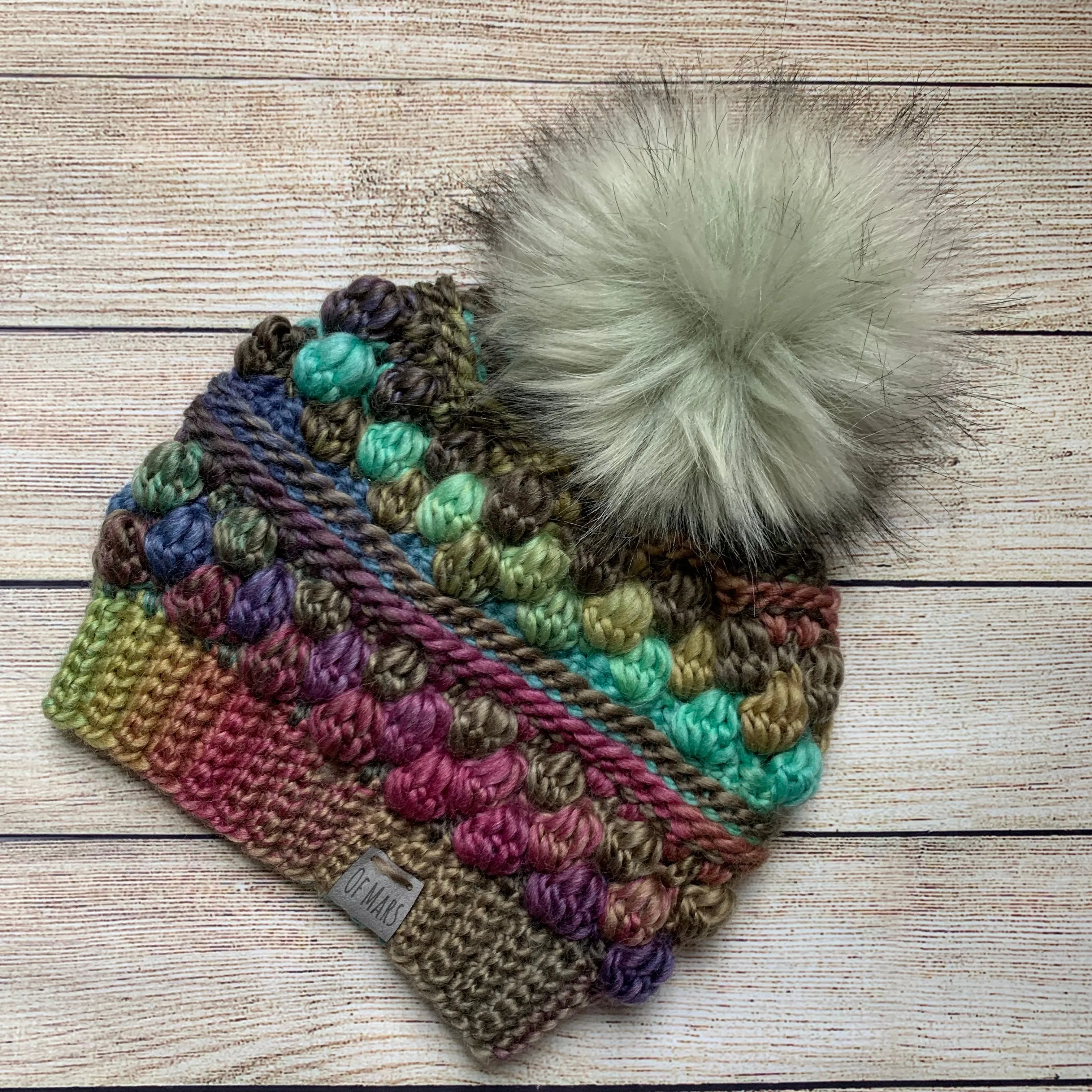 Custom Earthy Wobble Bobble Beanie