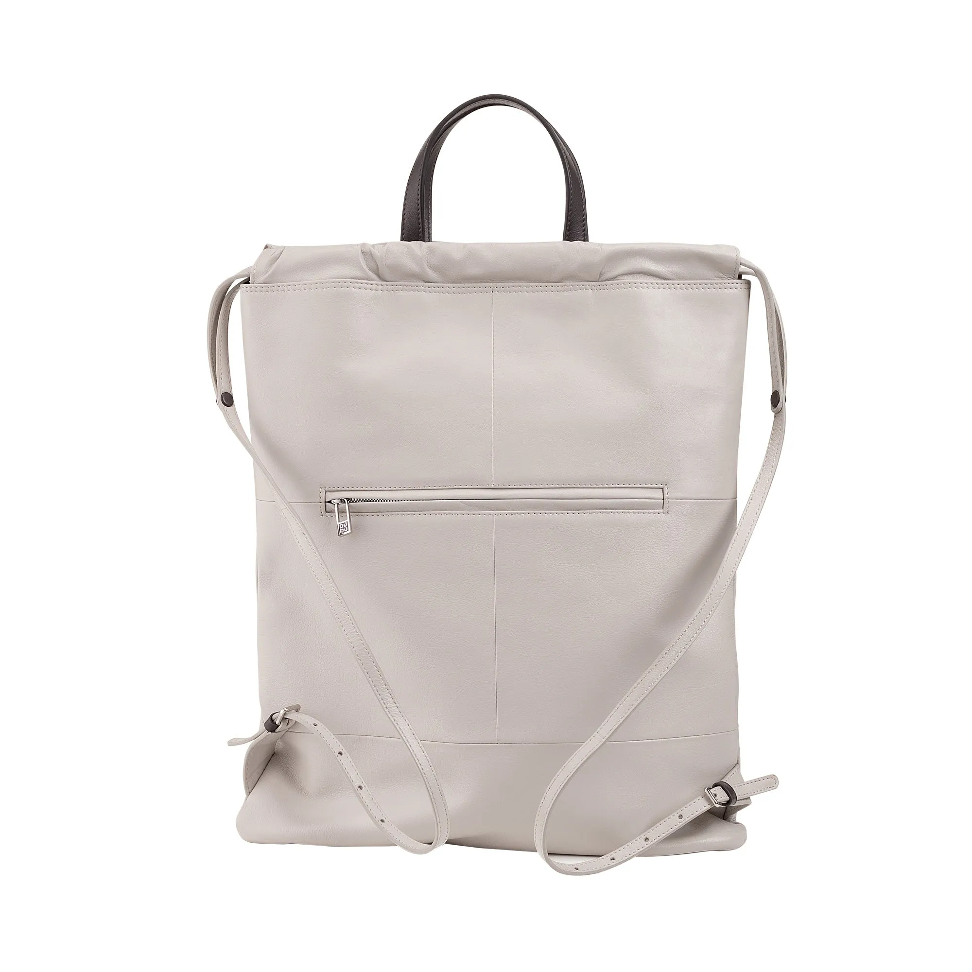 DuDu bag in Sacca in leather for fashion sports bag bag bag with coulisse and thin leather shoulder straps
