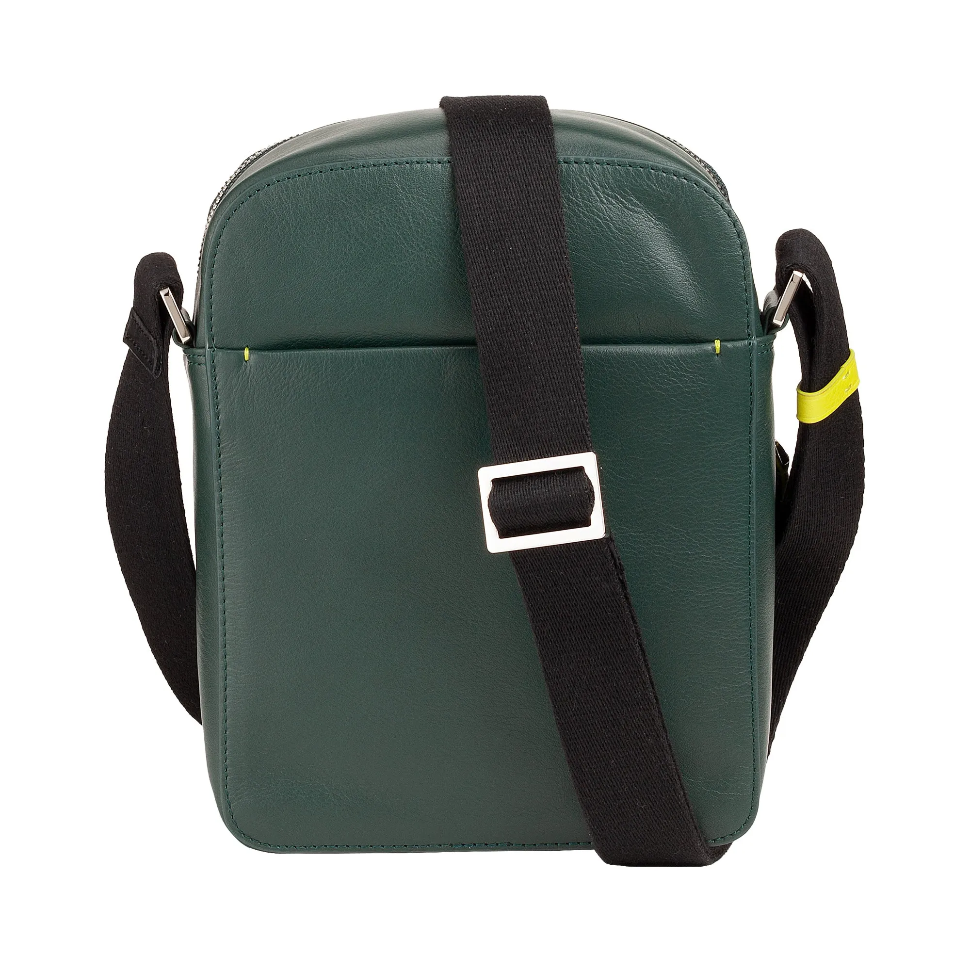 DUDU Borsello Man in real colorful leather, adjustable shoulder bag, small compact design, multi compartment and zip closure