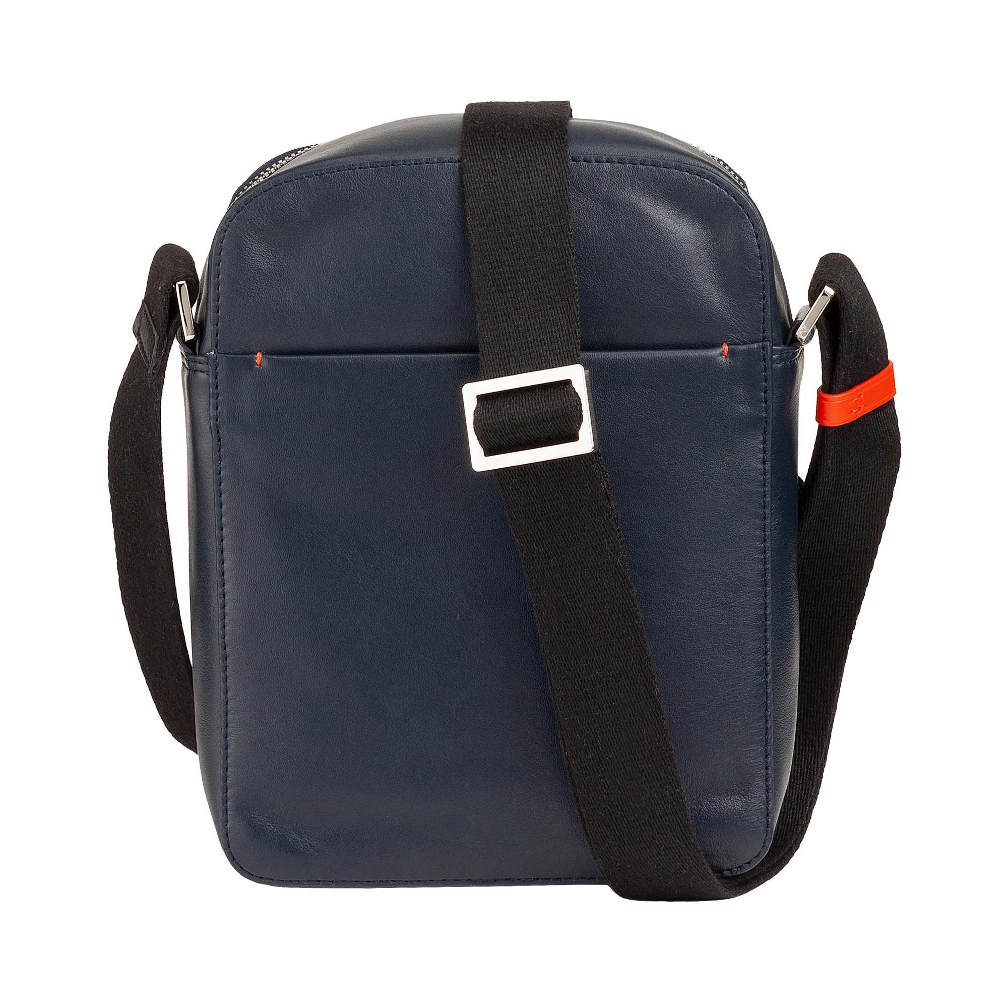 DUDU Borsello Man in real colorful leather, adjustable shoulder bag, small compact design, multi compartment and zip closure