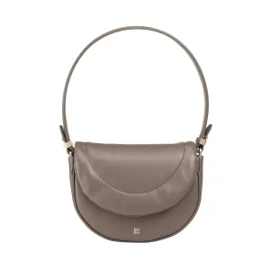 DUDU shoulder bag shoulder woman with quilted leather, small elegant handbag stuffed with flap, shoulder strap and removable shoulder strap