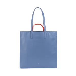 DUDU WOMEN SOFT WOMEN BAG, BAG Tote Shopping in colored leather, double handles, elegant shoulder bag, large handbag