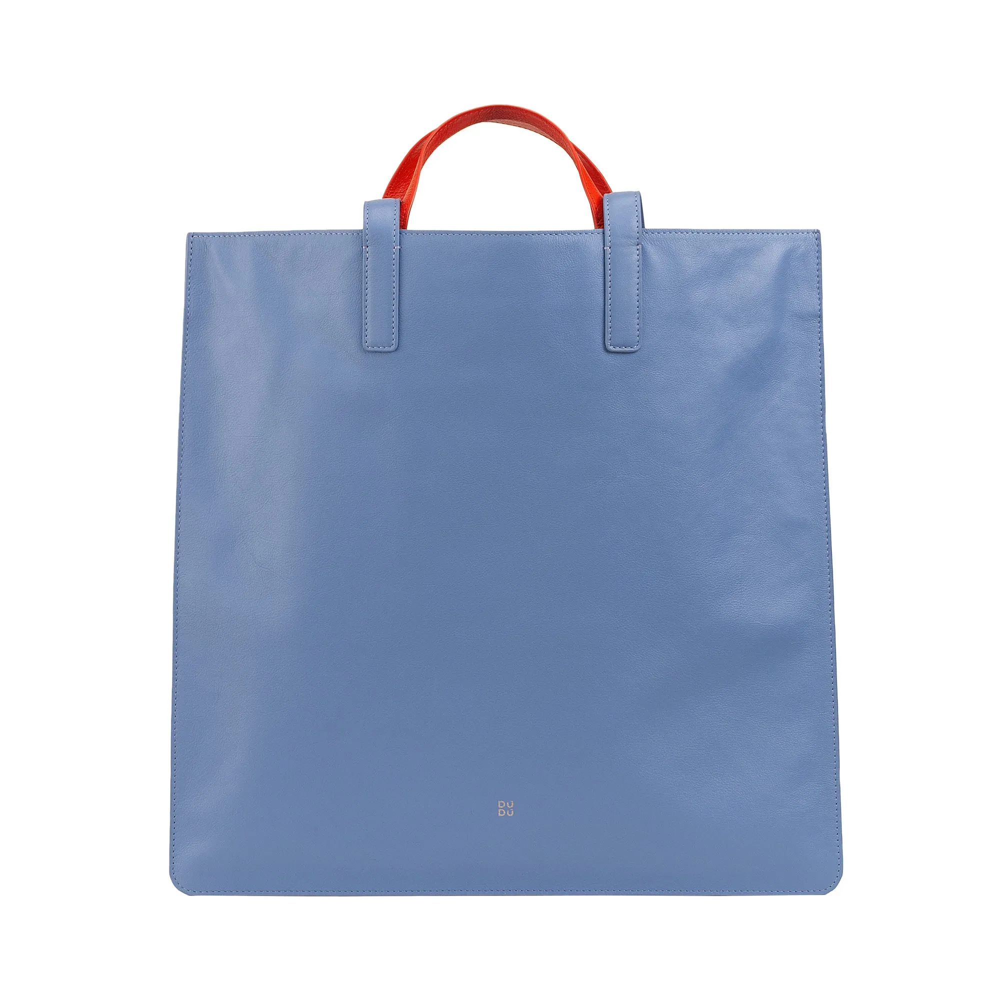 DUDU WOMEN SOFT WOMEN BAG, BAG Tote Shopping in colored leather, double handles, elegant shoulder bag, large handbag