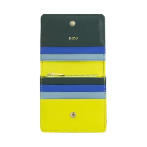 Dudu Women's Women Wallet in Skop Legant Rfid Ultra Compact Colorful Rfid with internal zip and 8 Card Card holders