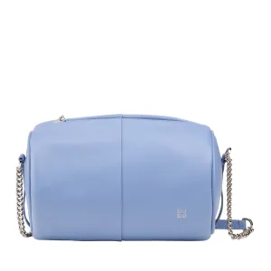 DUDU Women's Women's Leather Bag, shoulder bag with chain and leather, small fashion cylinder bag elegant with zipper