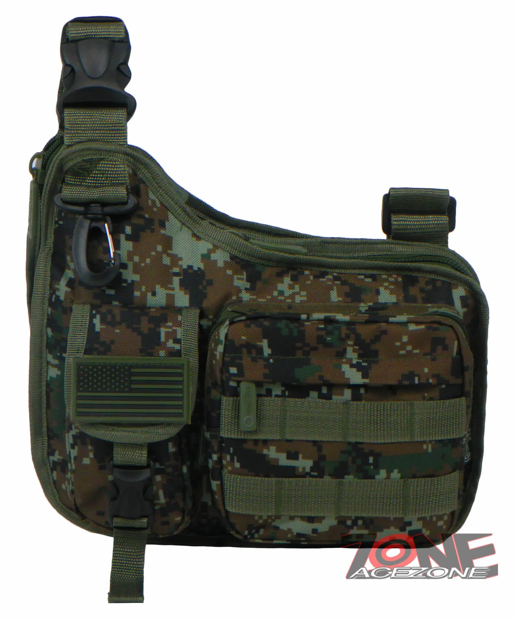 East West USA Tactical Shoulder Sling Trail Walker Utility Bag RTC518 TAN ACU